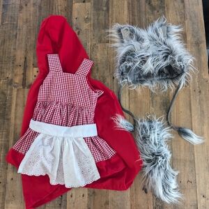 Little red riding hood and the big bad wolf toddler Halloween costumes